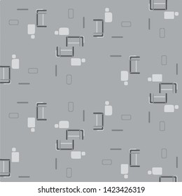 Abstract vector monochrome background. Halftone illustration pattern
