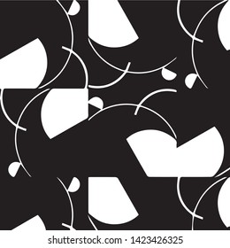 Abstract vector monochrome background. Halftone illustration pattern