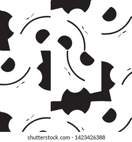 Abstract vector monochrome background. Halftone illustration pattern