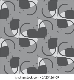 Abstract vector monochrome background. Halftone illustration pattern