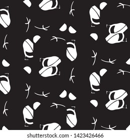 Abstract vector monochrome background. Halftone illustration pattern