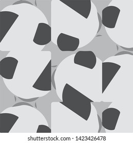 Abstract vector monochrome background. Halftone illustration pattern