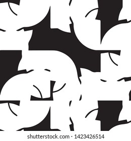 Abstract vector monochrome background. Halftone illustration pattern