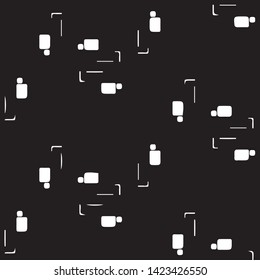 Abstract vector monochrome background. Halftone illustration pattern