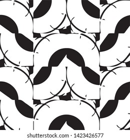 Abstract vector monochrome background. Halftone illustration pattern