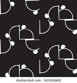 Abstract vector monochrome background. Halftone illustration pattern