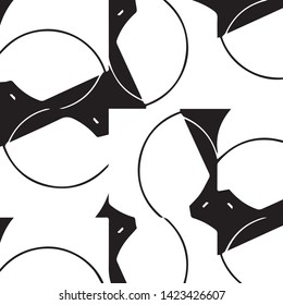 Abstract vector monochrome background. Halftone illustration pattern