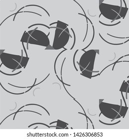 Abstract vector monochrome background. Halftone illustration pattern