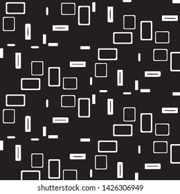 Abstract vector monochrome background. Halftone illustration pattern