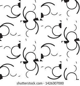 Abstract vector monochrome background. Halftone illustration pattern