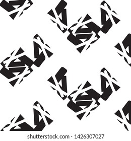 Abstract vector monochrome background. Halftone illustration pattern
