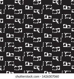 Abstract vector monochrome background. Halftone illustration pattern