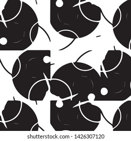 Abstract vector monochrome background. Halftone illustration pattern