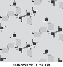 Abstract vector monochrome background. Halftone illustration pattern