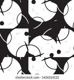 Abstract vector monochrome background. Halftone illustration pattern