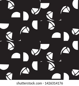 Abstract vector monochrome background. Halftone illustration pattern