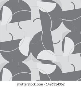 Abstract vector monochrome background. Halftone illustration pattern