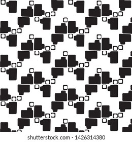 Abstract vector monochrome background. Halftone illustration pattern