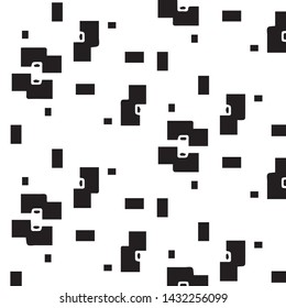 Abstract vector monochrome background. Halftone illustration pattern