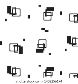 Abstract vector monochrome background. Halftone illustration pattern