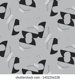 Abstract vector monochrome background. Halftone illustration pattern