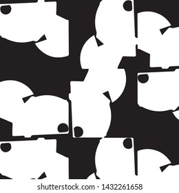 Abstract vector monochrome background. Halftone illustration pattern