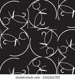 Abstract vector monochrome background. Halftone illustration pattern