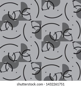 Abstract vector monochrome background. Halftone illustration pattern