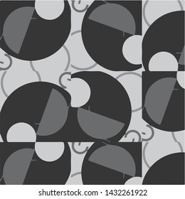 Abstract vector monochrome background. Halftone illustration pattern