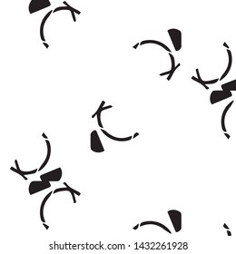 Abstract vector monochrome background. Halftone illustration pattern