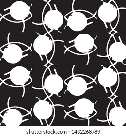 Abstract vector monochrome background. Halftone illustration pattern