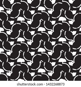 Abstract vector monochrome background. Halftone illustration pattern