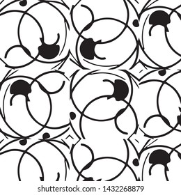 Abstract vector monochrome background. Halftone illustration pattern