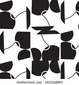 Abstract vector monochrome background. Halftone illustration pattern