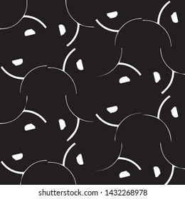 Abstract vector monochrome background. Halftone illustration pattern