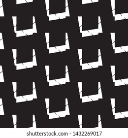 Abstract vector monochrome background. Halftone illustration pattern