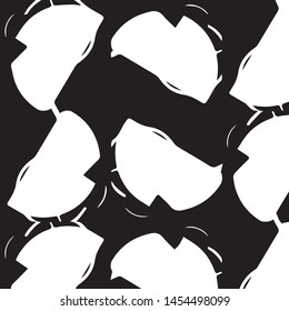 Abstract vector monochrome background. Halftone illustration pattern