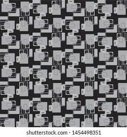 Abstract vector monochrome background. Halftone illustration pattern