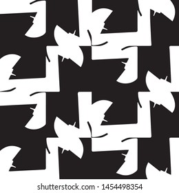 Abstract vector monochrome background. Halftone illustration pattern