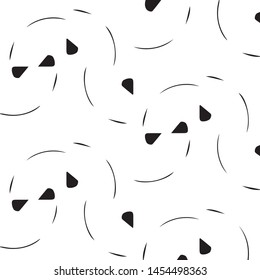 Abstract vector monochrome background. Halftone illustration pattern