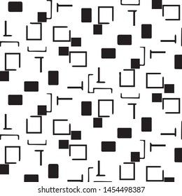 Abstract vector monochrome background. Halftone illustration pattern