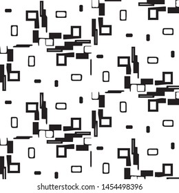 Abstract vector monochrome background. Halftone illustration pattern