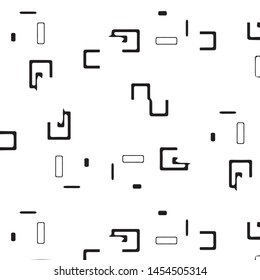 Abstract vector monochrome background. Halftone illustration pattern