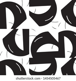 Abstract vector monochrome background. Halftone illustration pattern