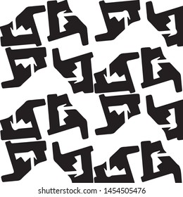 Abstract vector monochrome background. Halftone illustration pattern