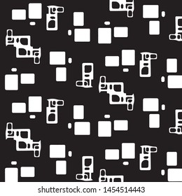 Abstract vector monochrome background. Halftone illustration pattern