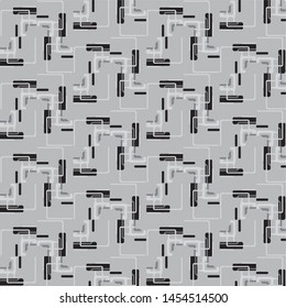 Abstract vector monochrome background. Halftone illustration pattern