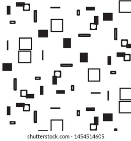 Abstract vector monochrome background. Halftone illustration pattern