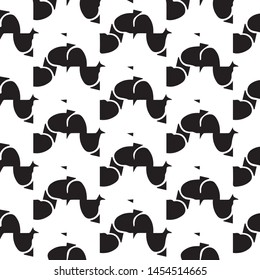 Abstract vector monochrome background. Halftone illustration pattern