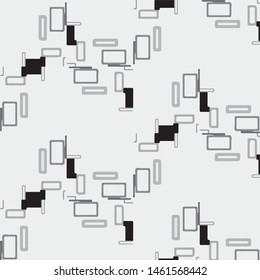 Abstract vector monochrome background. Halftone illustration pattern